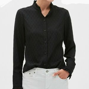 Banana republic petite Drapey classic textured blo